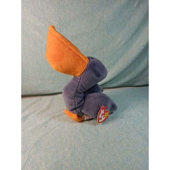 Ty Retired Original Beanie Babies Baby SCOOP the Pelican July 1, 1996 - Picture 1 of 5